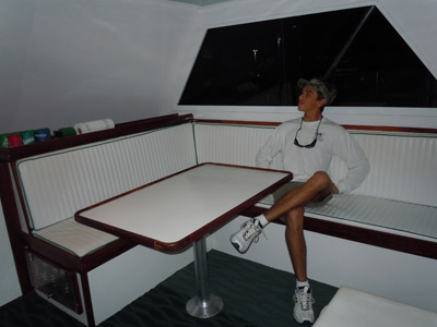 dinette or salon area of fishing vessel southpaw