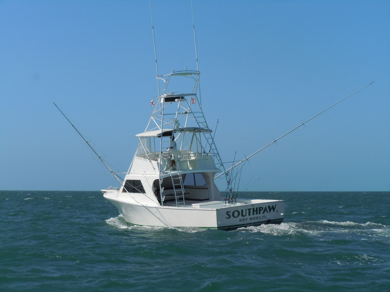 Port stern side of the southpaw in Key West